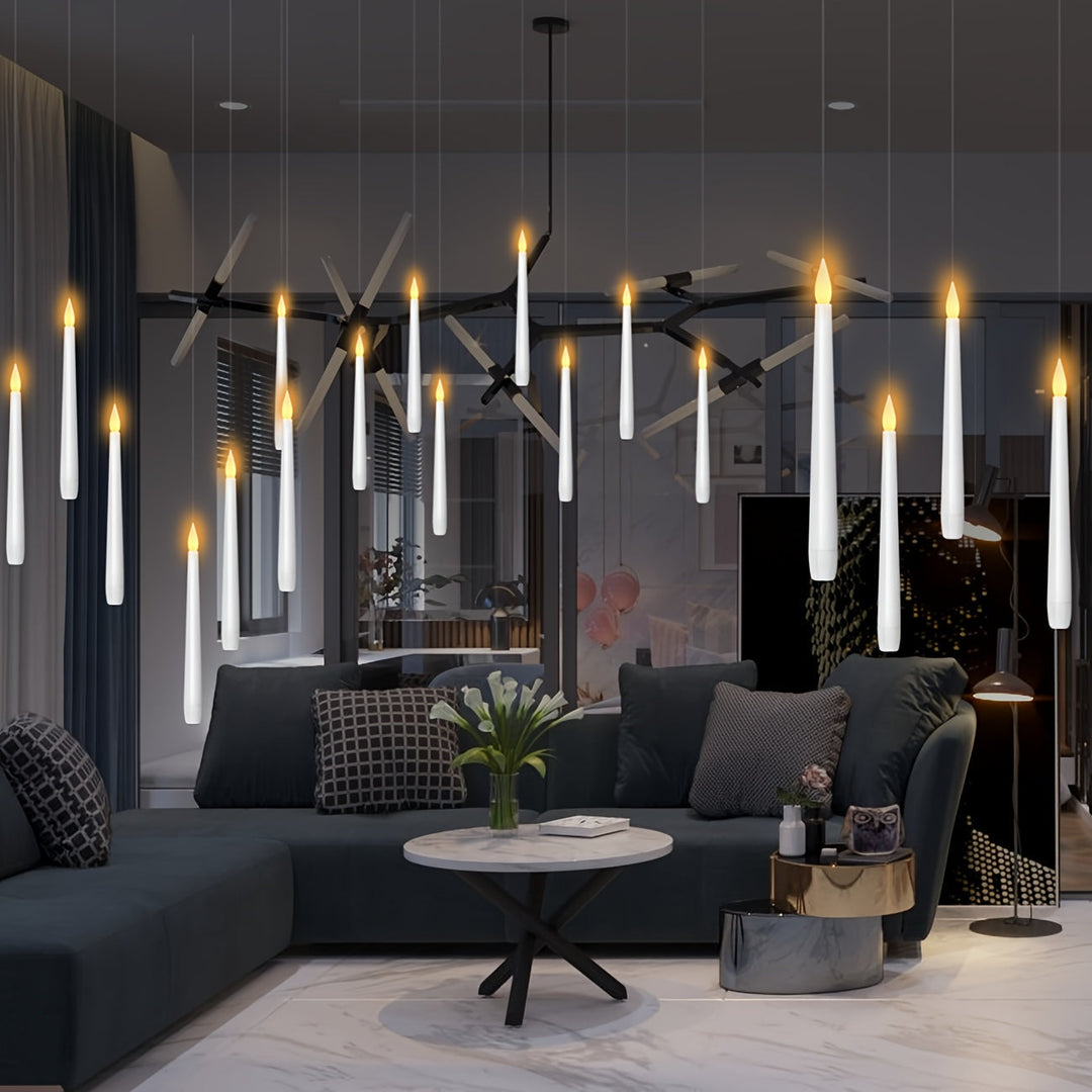 Skanto | LED Lykter Hengende Flammende Uten Flamme Sett