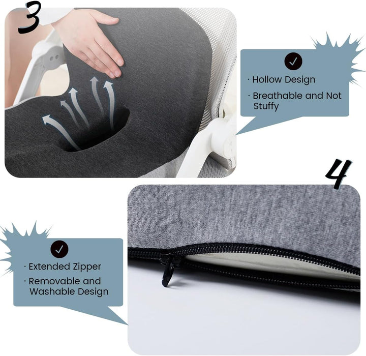 BODYFORM PAD – Ergonomisk Sitzkissen fra Memory-Schaum for täglichen Komfort