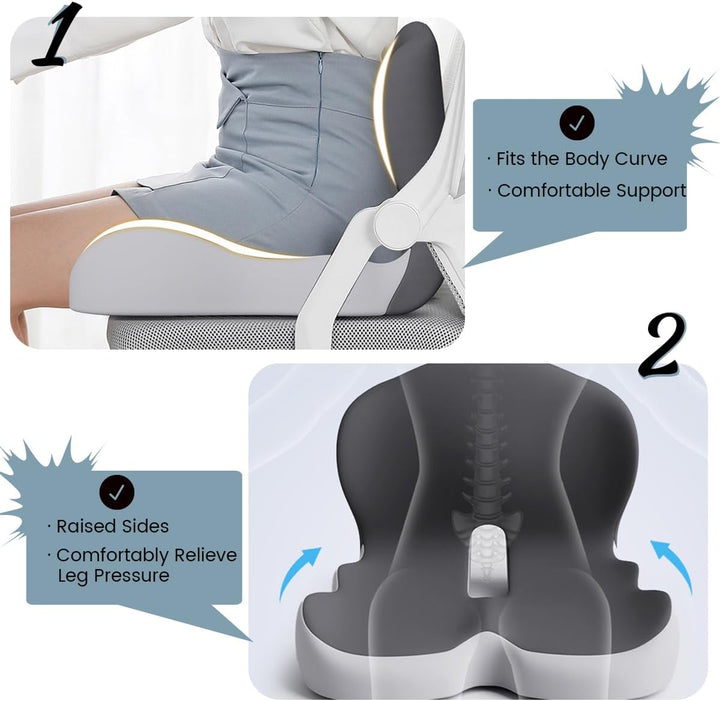 BODYFORM PAD – Ergonomisk Sitzkissen fra Memory-Schaum for täglichen Komfort