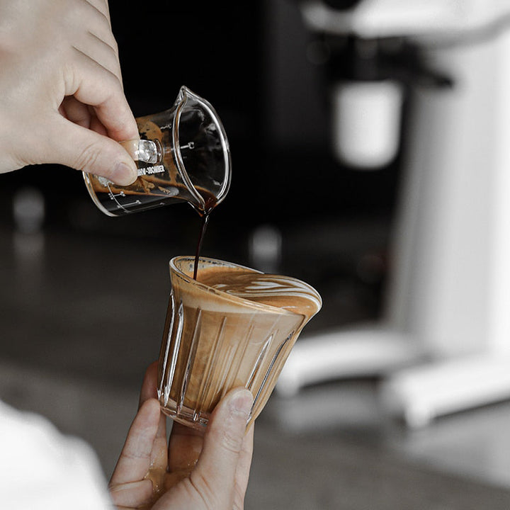 Espresso Glass Measuring Cup Unse Mål Dobbel Tuter Kaffe Kopp | Skanto