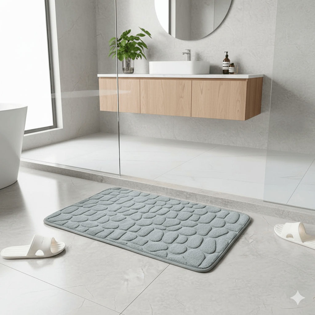 Skanto | ETERNASTEP MAT – Ultra-mykt, hurtig-tørkende baderomsmatte for komfort og sikkerhet