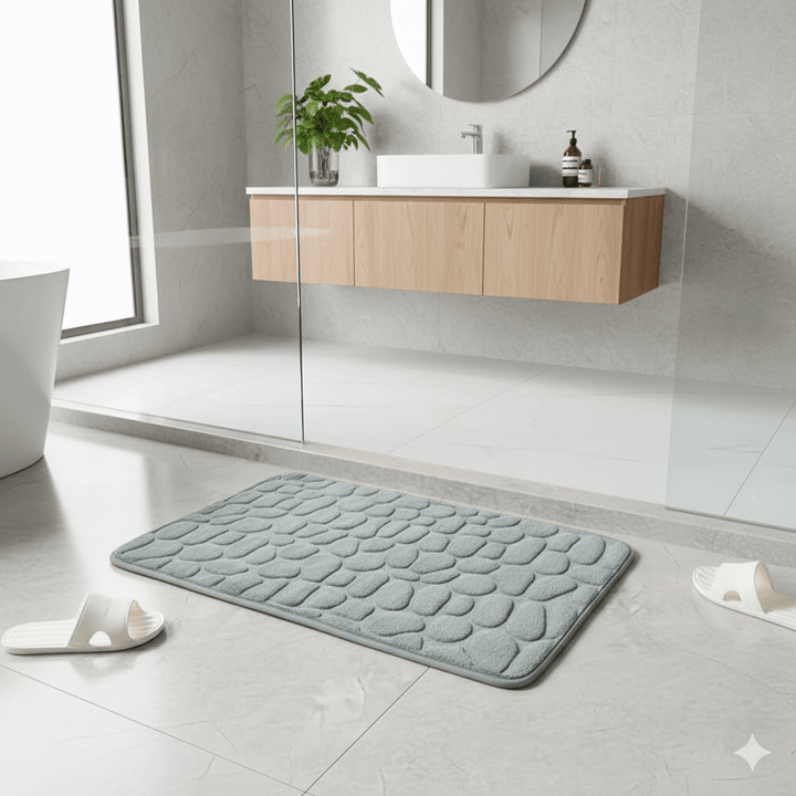 Skanto | ETERNASTEP MAT – Ultra-mykt, hurtig-tørkende baderomsmatte for komfort og sikkerhet