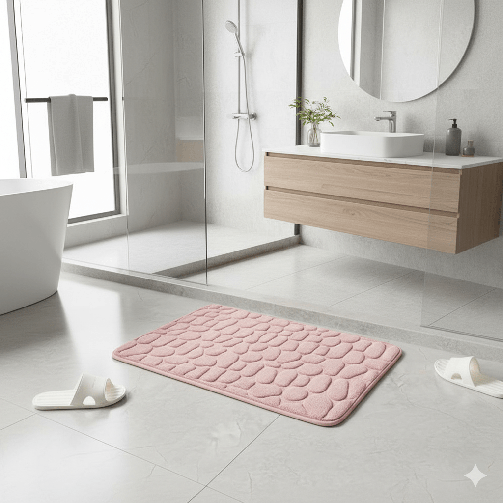 Skanto | ETERNASTEP MAT – Ultra-mykt, hurtig-tørkende baderomsmatte for komfort og sikkerhet