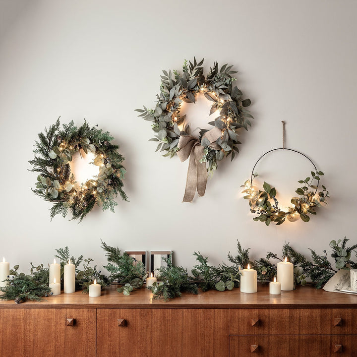 Skanto | Julekrans Eukalyptus LED Lys