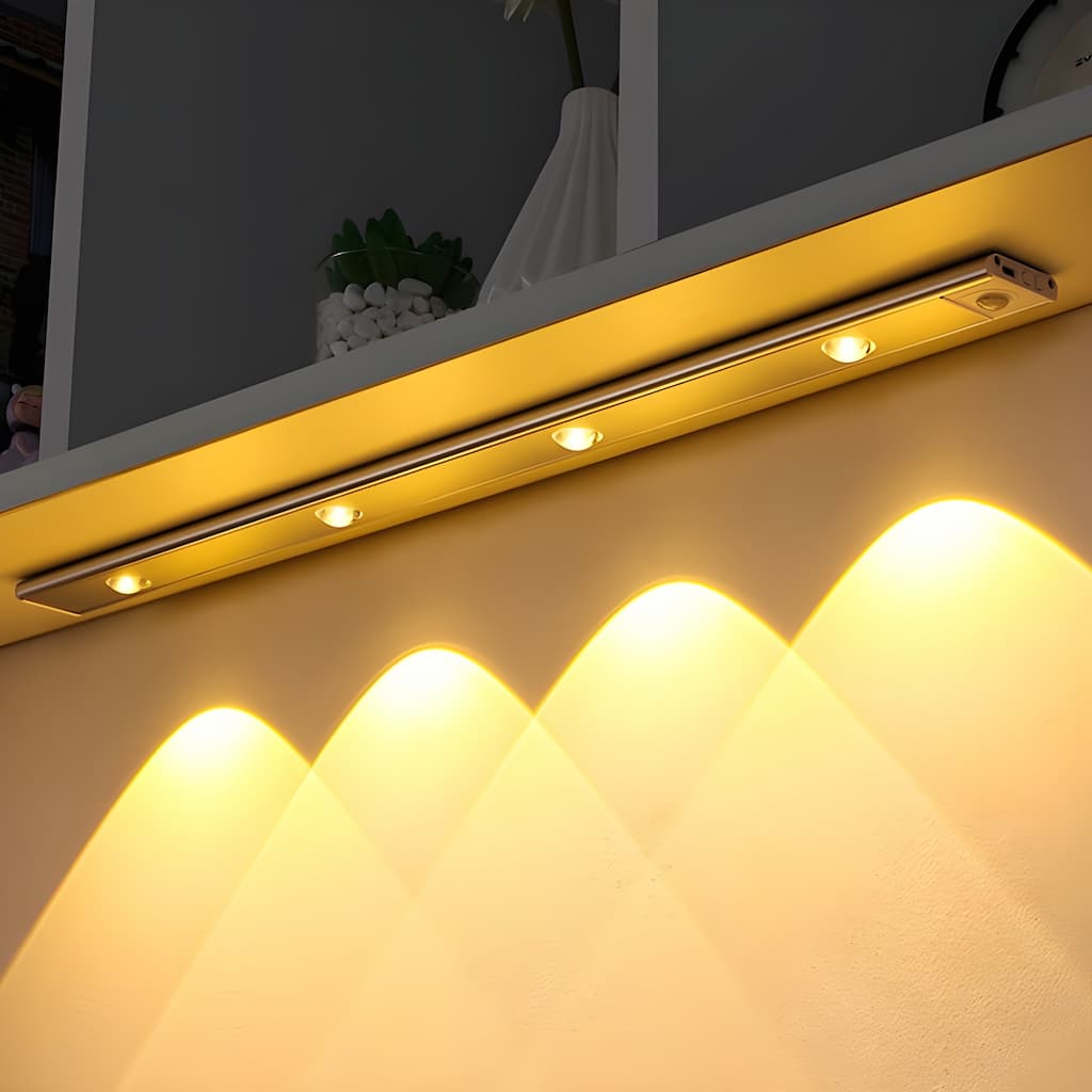 Trådløs bevegelsessensor LED-lampe – Oppladbar og enkel å installere | Skanto