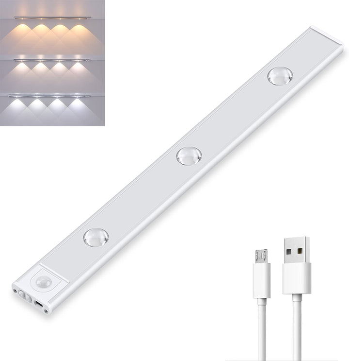 Trådløs bevegelsessensor LED-lampe – Oppladbar og enkel å installere | Skanto