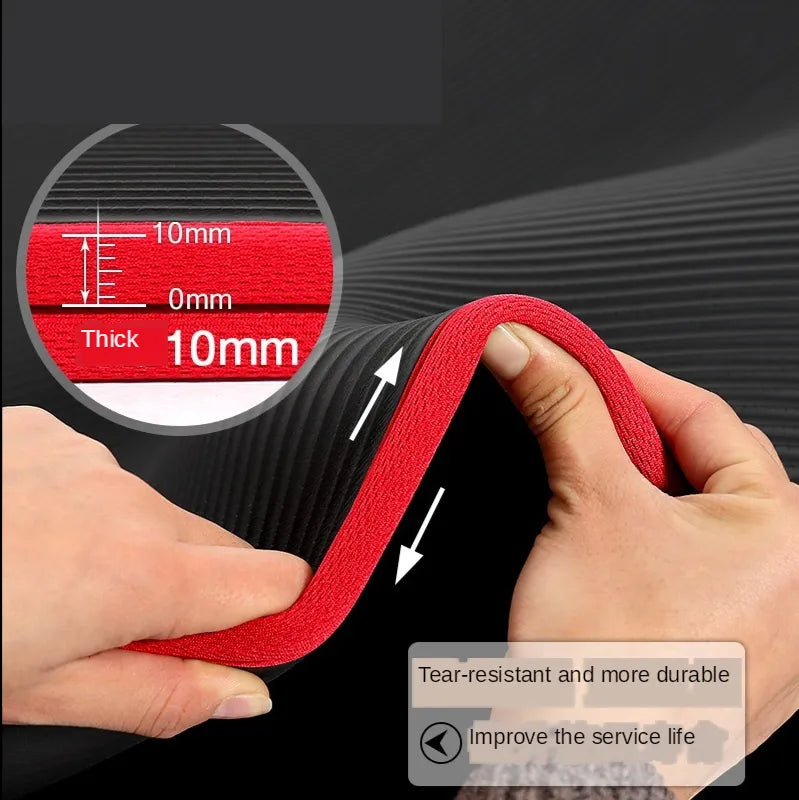 Skanto | FlexiMat Yogamatte | Ekstra tykk 10 mm anti-glid | 183×61 cm