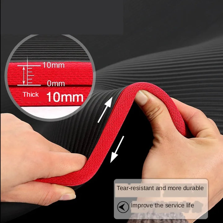 Skanto | FlexiMat Yogamatte | Ekstra tykk 10 mm anti-glid | 183×61 cm