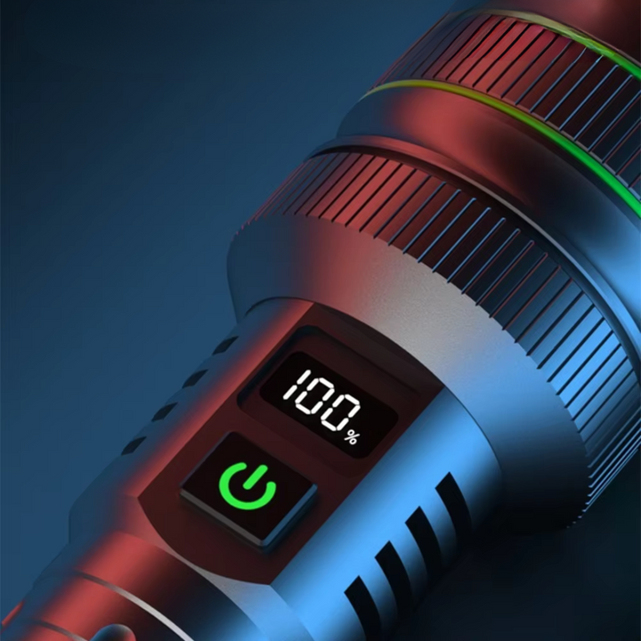 Skanto | Ekstrem lyssterk og zoombar LED-lommelykt - PowerBeam