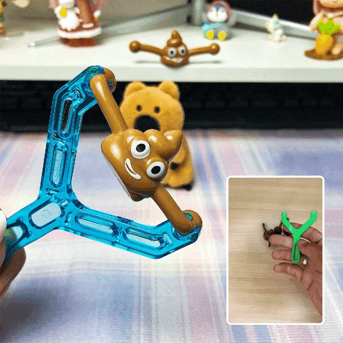Norvo | Sticky Poop Slingshot | Stimulerer kreativ lek og hånd-øye koordinasjon - Spill og lær moro