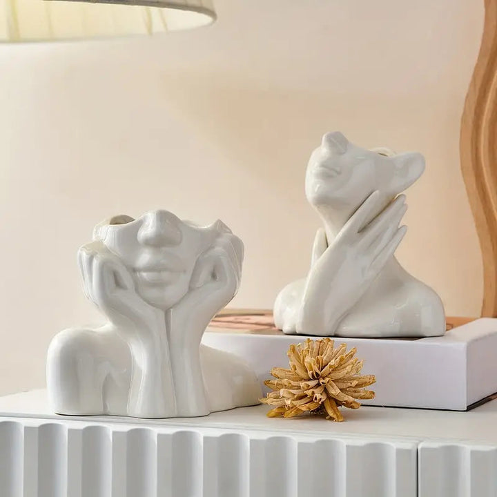 ClayLuxe Keramiske Vaser – Minimalistisk Design for et Stilfullt Hjem Skanto