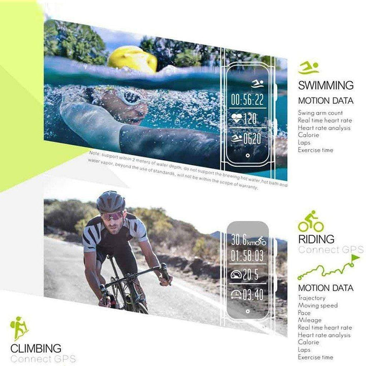 Skanto | S908 Profesjonell GPS Smart Band IP68 Vanntett Smartklokke