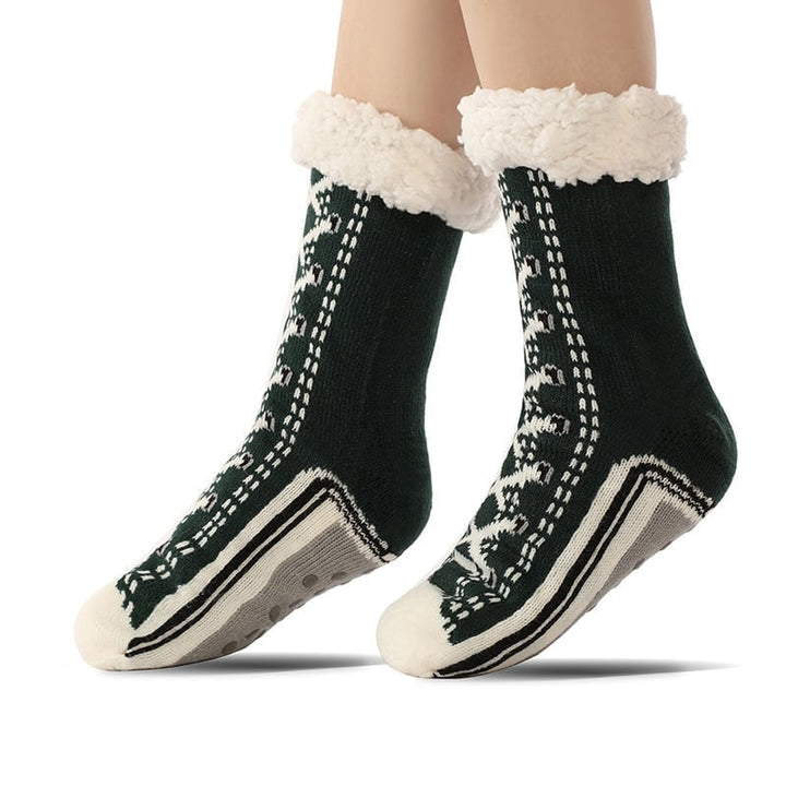 Skanto | Ultra-tykke Cashmere Slippers Sokker S