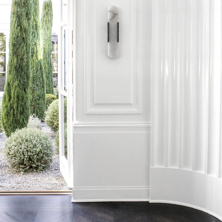 Moderne marmor vegglys - Elegant veggarmatur | Skanto