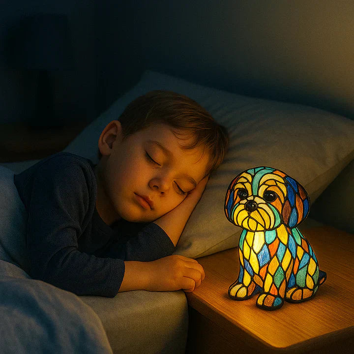 Lumidog Håndlaget Opplysende Hundelampe – Ambient Belysning og Gave | Skanto