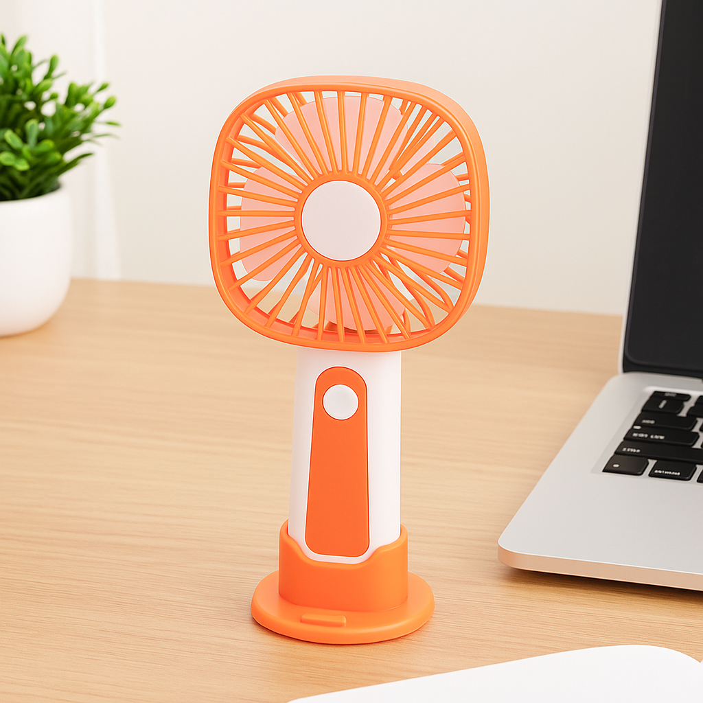 Mini Håndholdt Vifte – 3-Hastigheter USB Oppladbar | Skanto