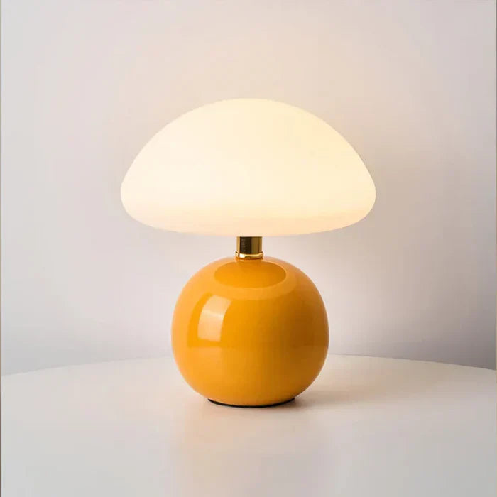 Skanto | Krem Sopp Lampe - Fransk Vintage Lampe