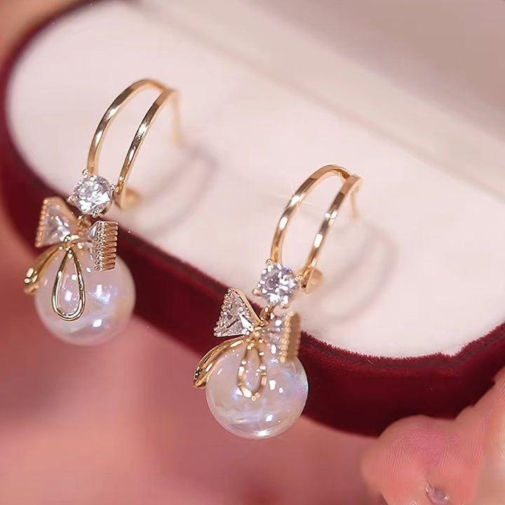 Skanto | Bow Pearl Øredobber