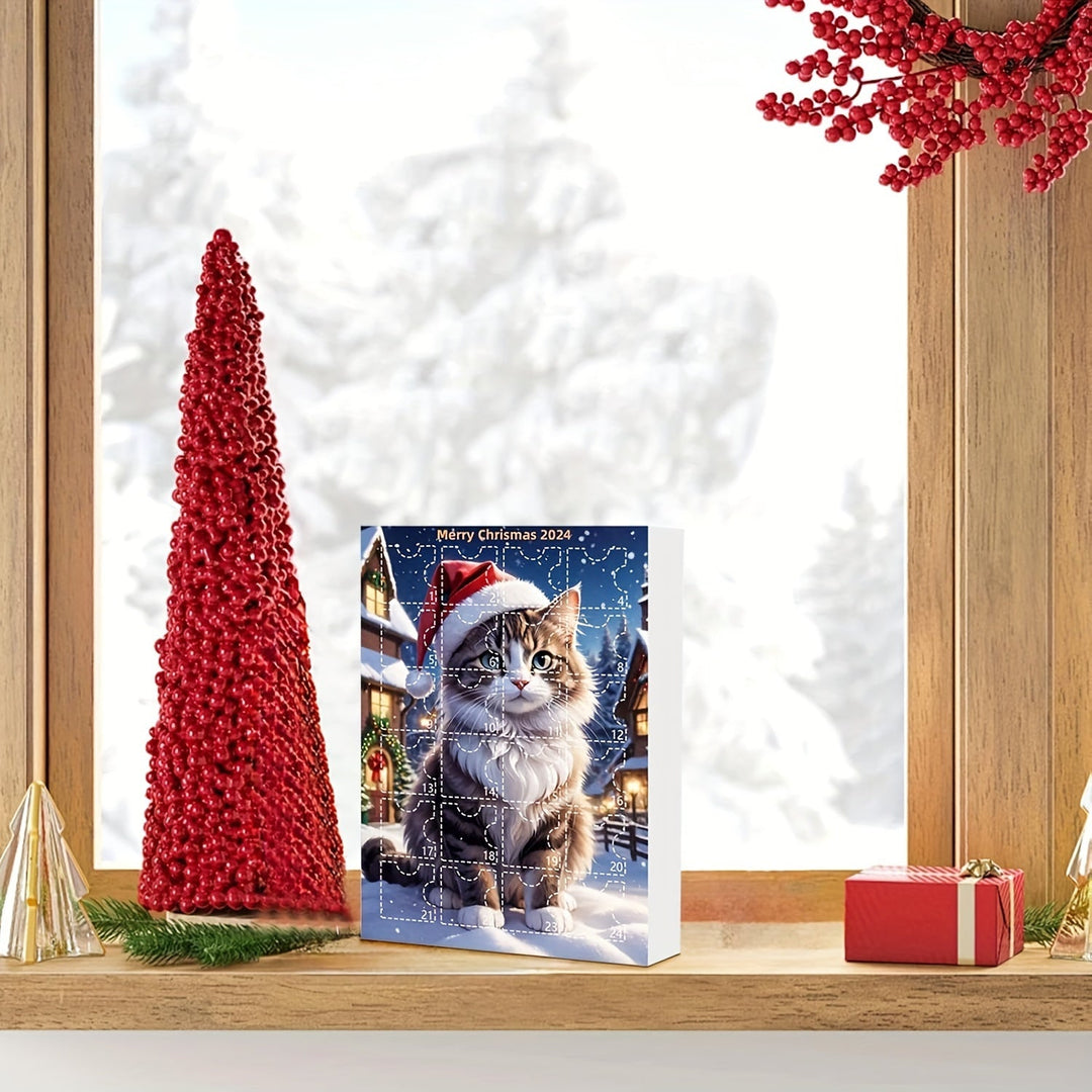 Skanto | Vintage Cats Advent Calendar – 24-dels julekalender med akrylhengelapper