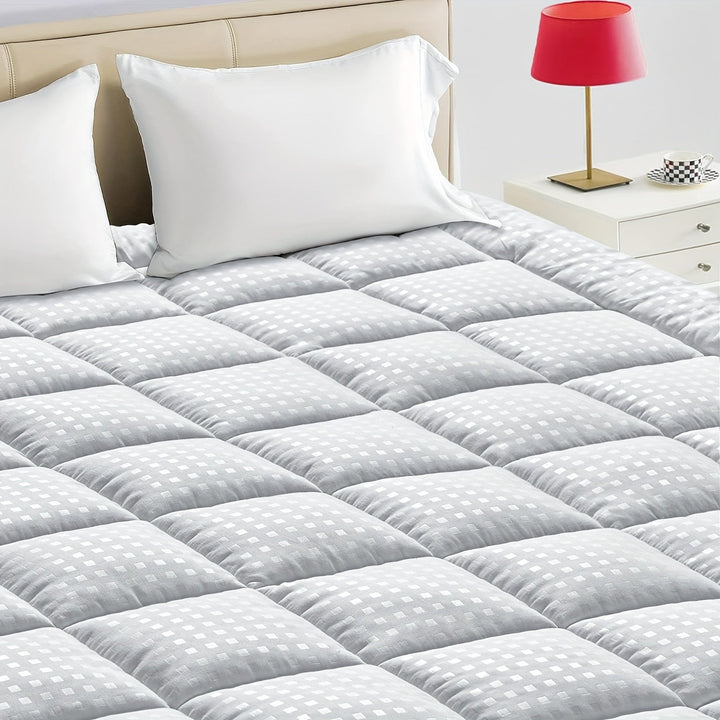 Ultimate Cooling Mattress Pad – Premium Quilted Pillow Top, Luxuriously Fluffy and Ultra-Breathable with Secure 14-18 Deep Pocket Cover – Enhanced Sleep Comfort, 1pc | Skanto
