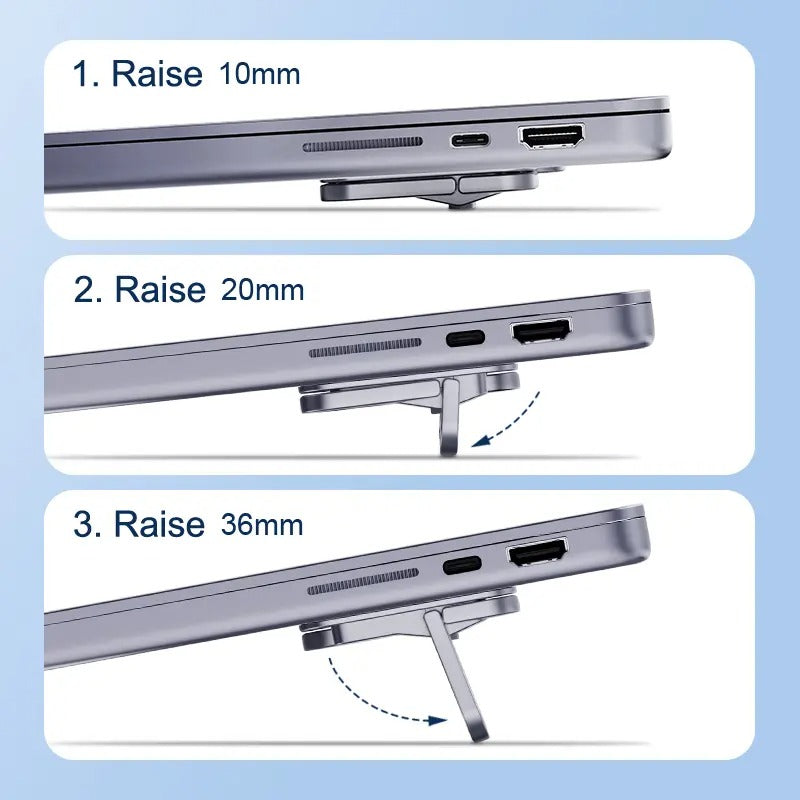 Usynlig aluminium laptopstand Skanto