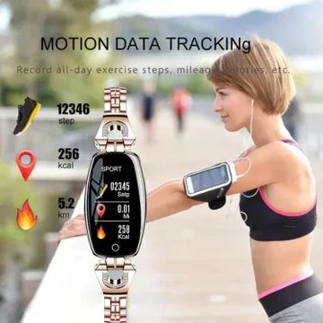 Skanto | Vanntett Smart Fitness Armbånd m/ HR & BP Overvåker for Kvinner