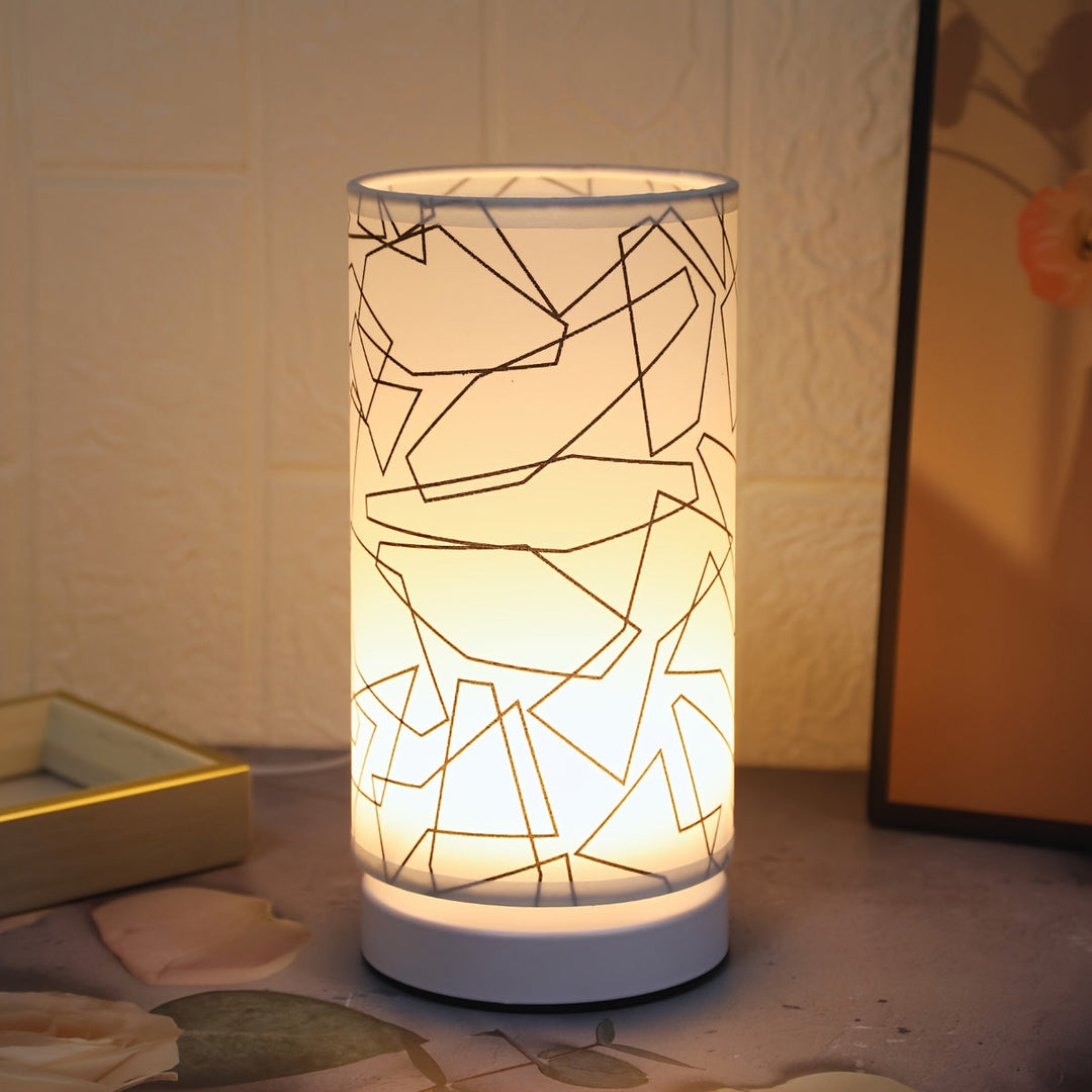ModernLicht – Opplyst USB Bordlampe i Sylinder Skanto