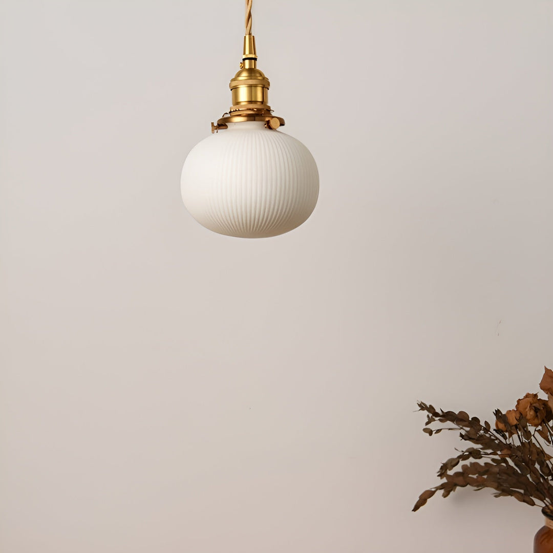 AmberZen Light – Vintage Ceramic Glass Pendant Light | Skanto