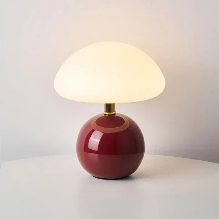 Skanto | Krem Sopp Lampe - Fransk Vintage Lampe