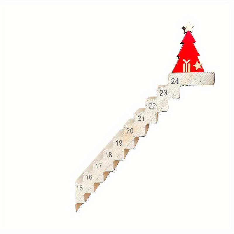 Skanto | Adventskalender i Tre – 24-dagers Nedtellingstige for Borddekorasjon