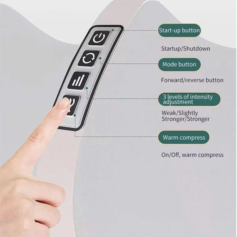 Skanto | Luksus Shiatsu fotmassager med varmefunksjon | 12 3D massasje baller & timer