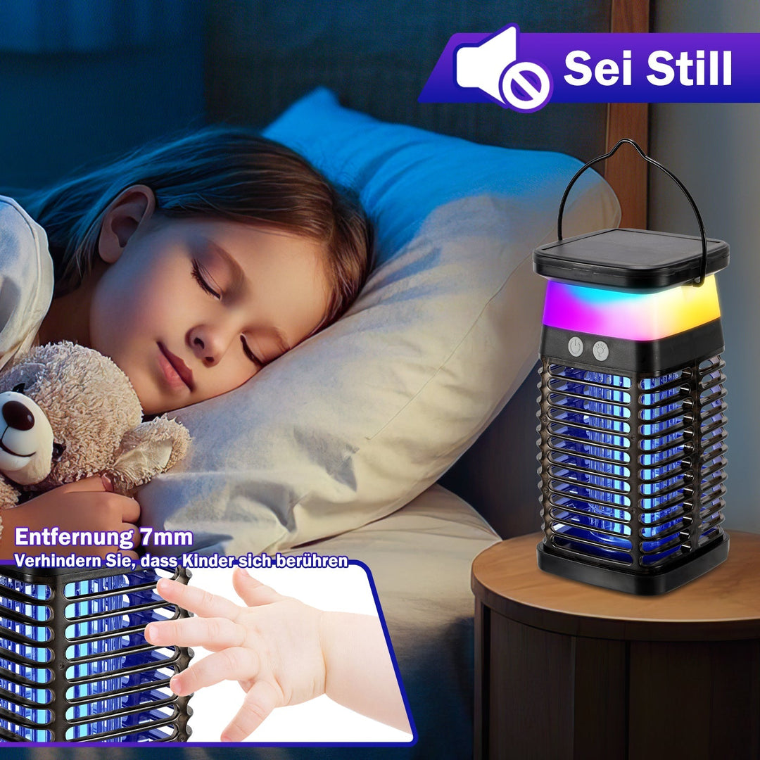 Solar Myggavstøtende Lampe UV Lys Mygg Lampe RGB | Skanto