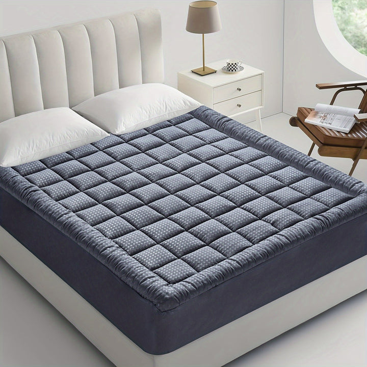 Ultimate Cooling Mattress Pad – Premium Quilted Pillow Top, Luxuriously Fluffy and Ultra-Breathable with Secure 14-18 Deep Pocket Cover – Enhanced Sleep Comfort, 1pc | Skanto