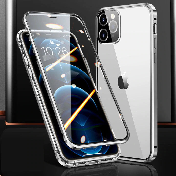 Skanto | Magnetisk herdet glass dobbeltsidig passende for iPhone