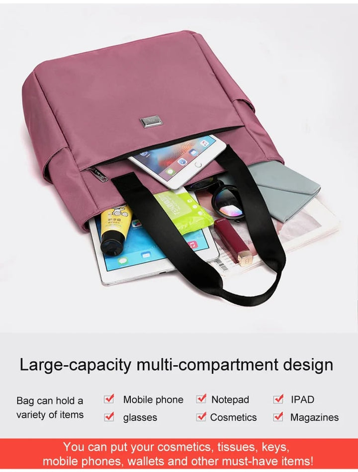 Skanto | Stor kapasitet vannavvisende multifunksjons nylon skulderveske