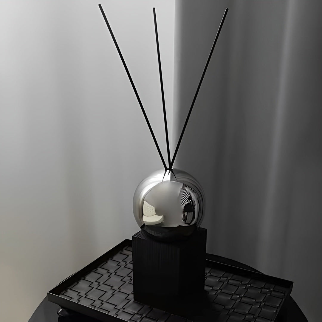 Rustfritt Stål Aroma Diffuser – Avslappende Romduft med Eteriske Oljer | Dekorativ for Hjem og Hotell | Skanto