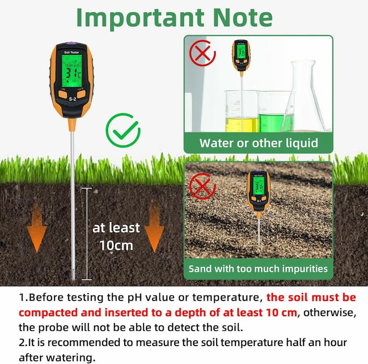 SmartGrow™ 4-i-1 Jordmåler for Planter | Skanto