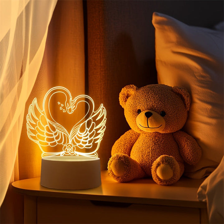 SwaneLume – USB 3D LED Bordbelysning Skanto