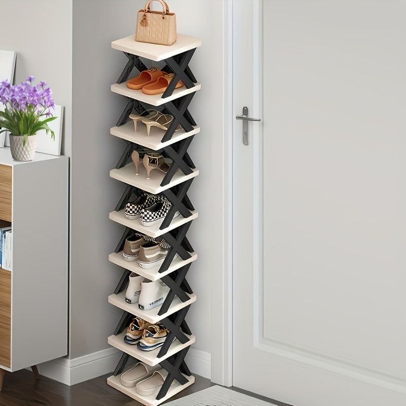 Narrow Shoe Rack Tower | Skanto