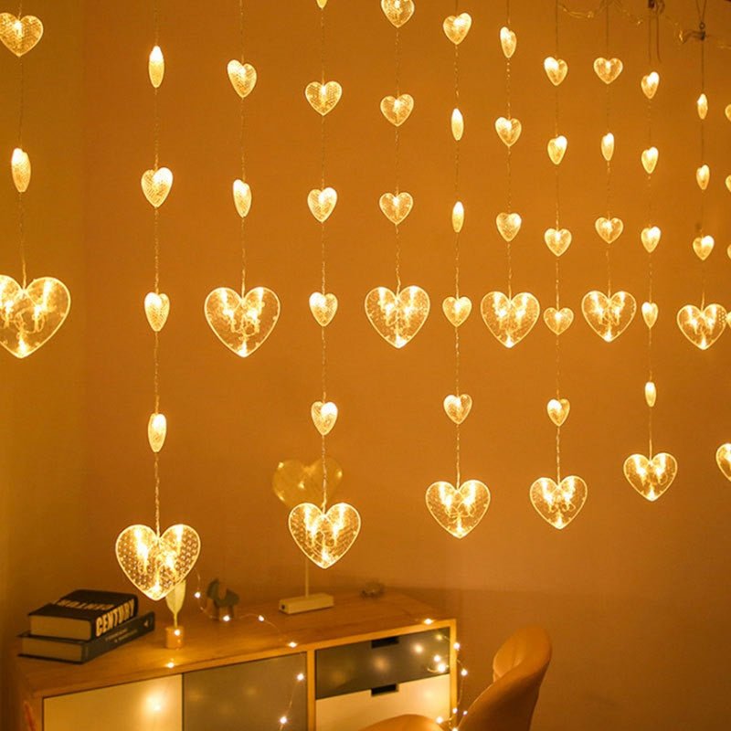 Skanto | Fairy lyskjede med hjerteformet design