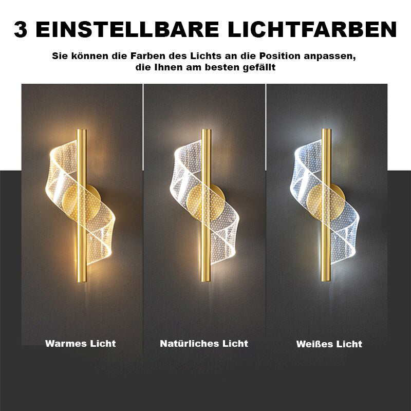Skanto | Luksus Glass Vegglampe med Lysestake