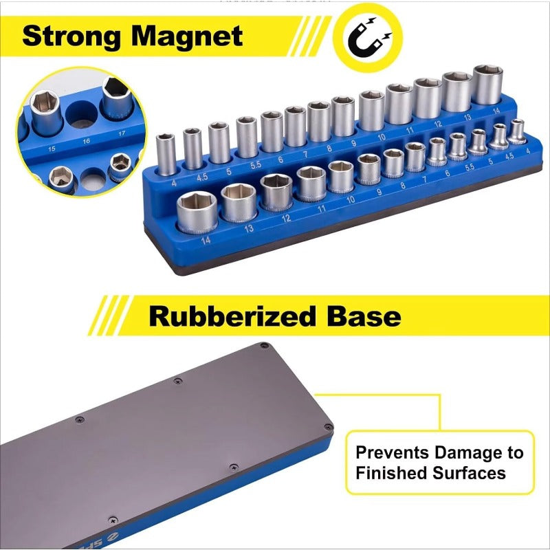 Heavy-Duty Magnetisk Socket Organizer Skanto