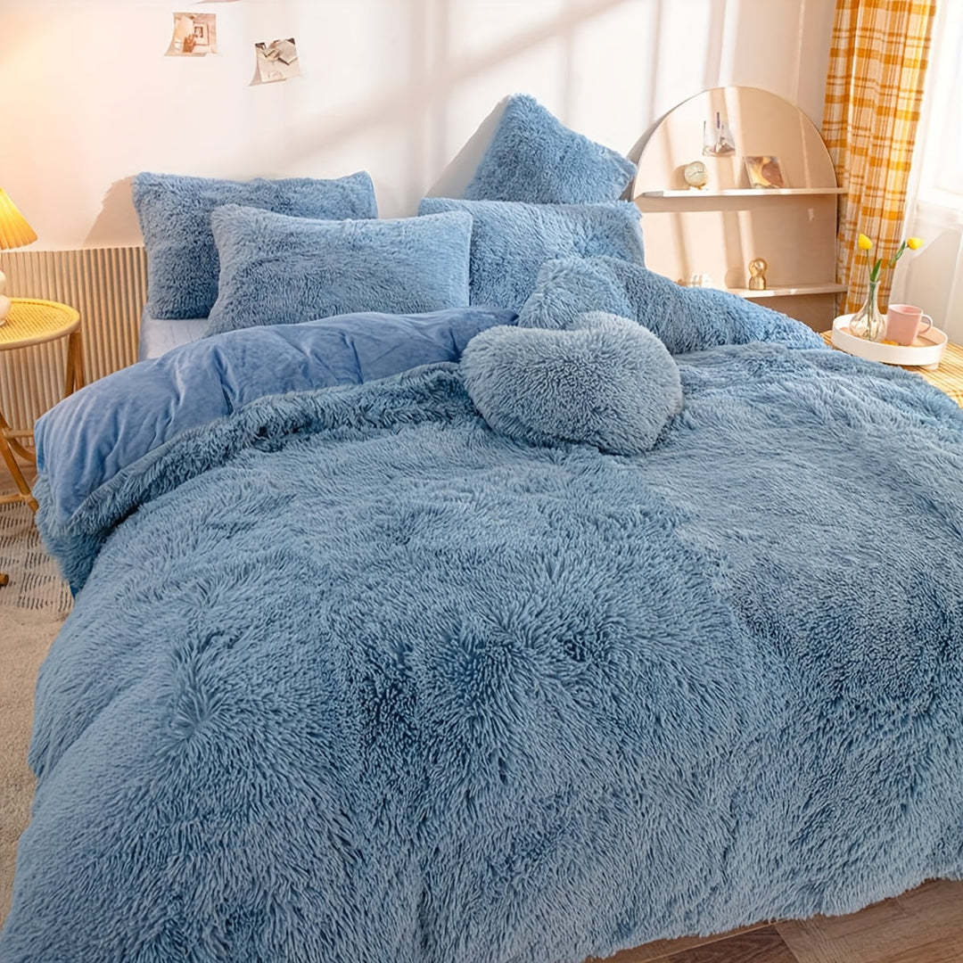 Skanto | Tre-dels fløyels sengetøy sett med fløyelsfinish