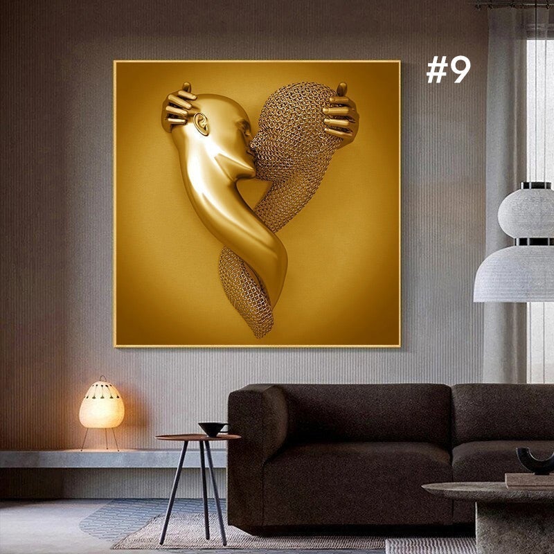 Skanto | Figurstatue av metall Kunst Veggdekorasjon