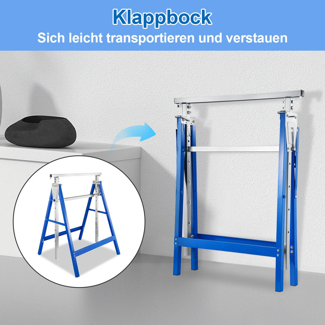 2x Stillstandere Folding Stands 7-fold høydejusterbare | Skanto
