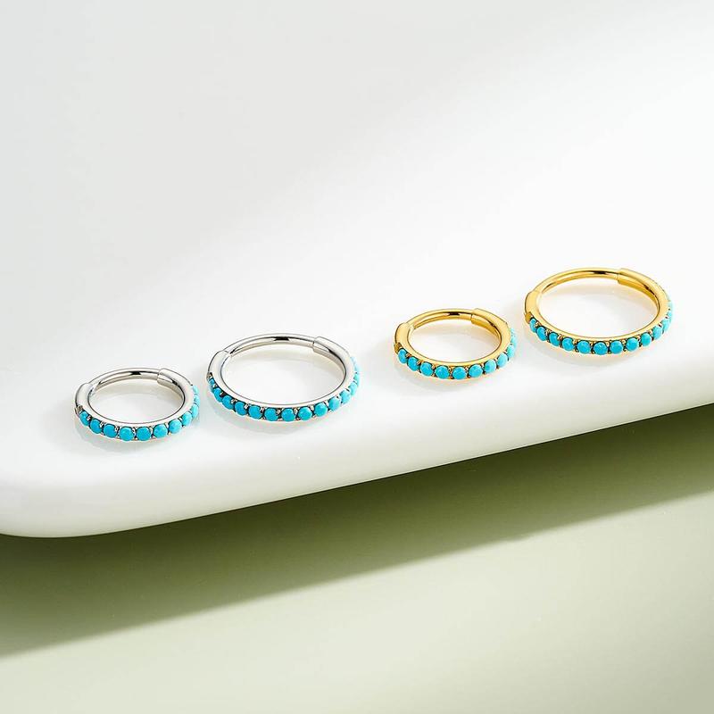 Skanto | Turkis Accent Hengt Nese Ring