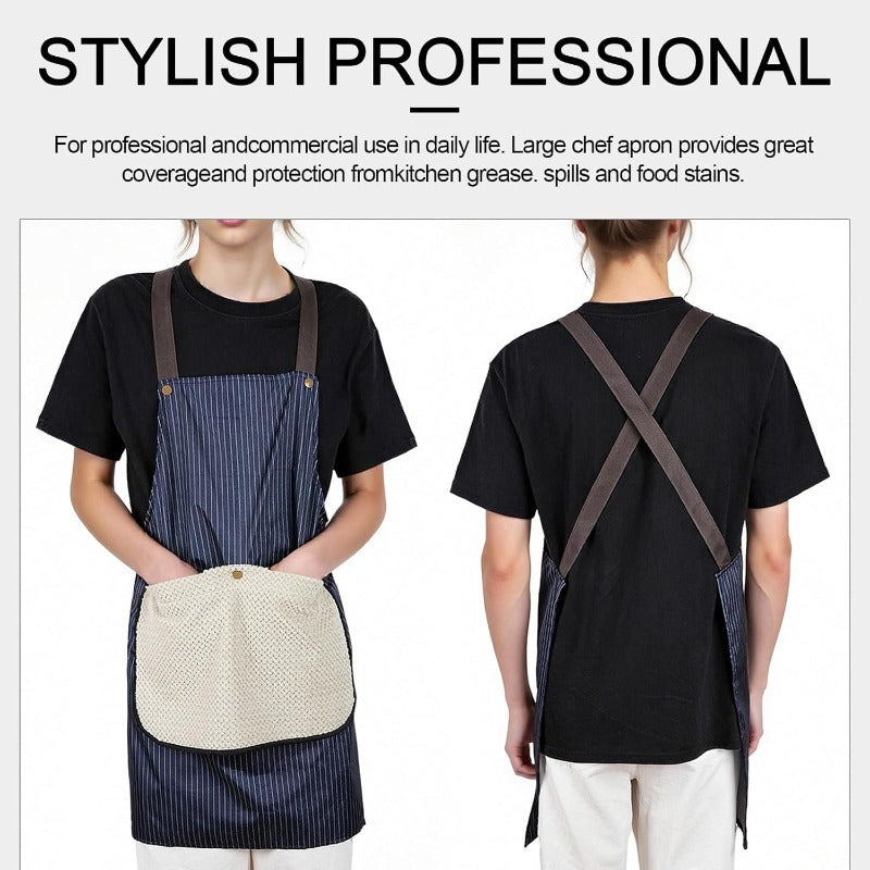 Cross Back Work Apron Skanto