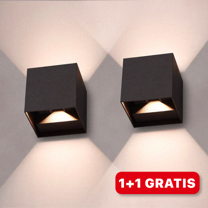 Stilig LED Cube Vegglampe - LumiCube | Skanto