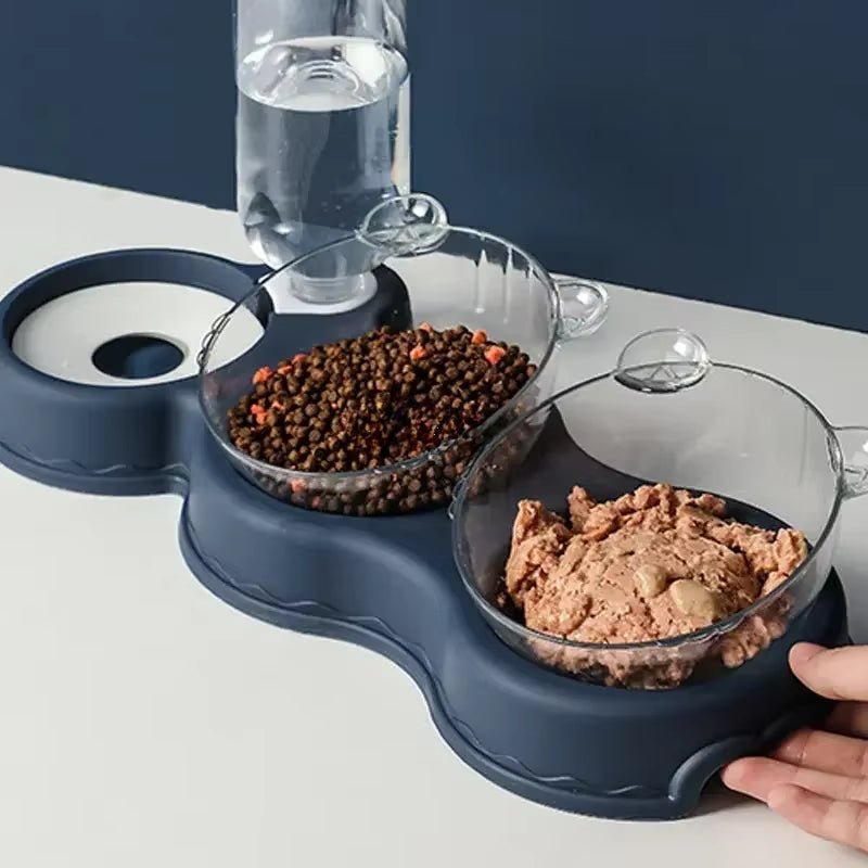 Skanto | FEASTFLOW – 3-i-1 Hevet Matingsstasjon med Automatisk Vannbeholder