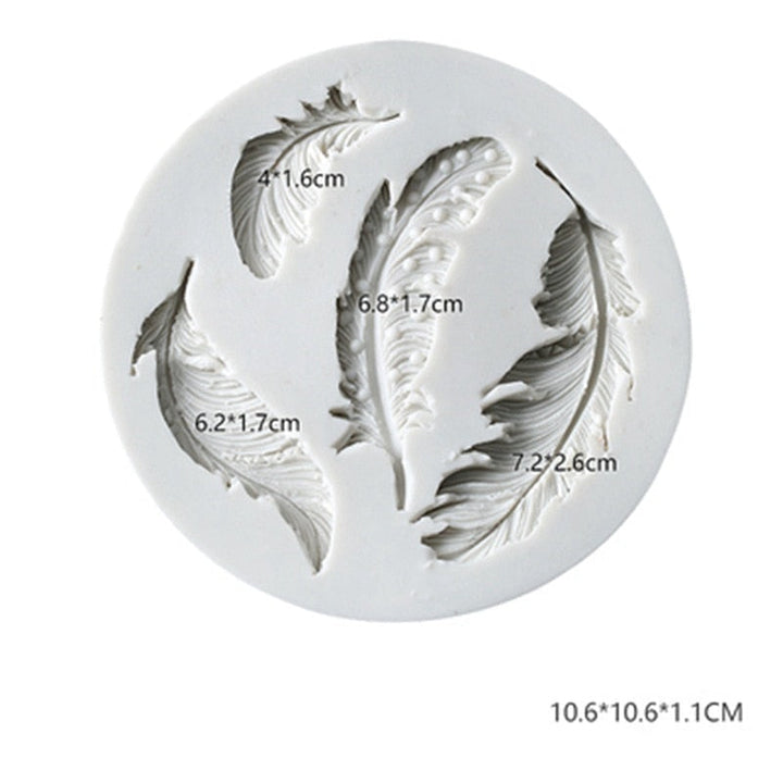 Feathers Fondant Mold | Skanto